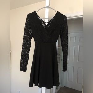 Black Lace Windsor Dress
